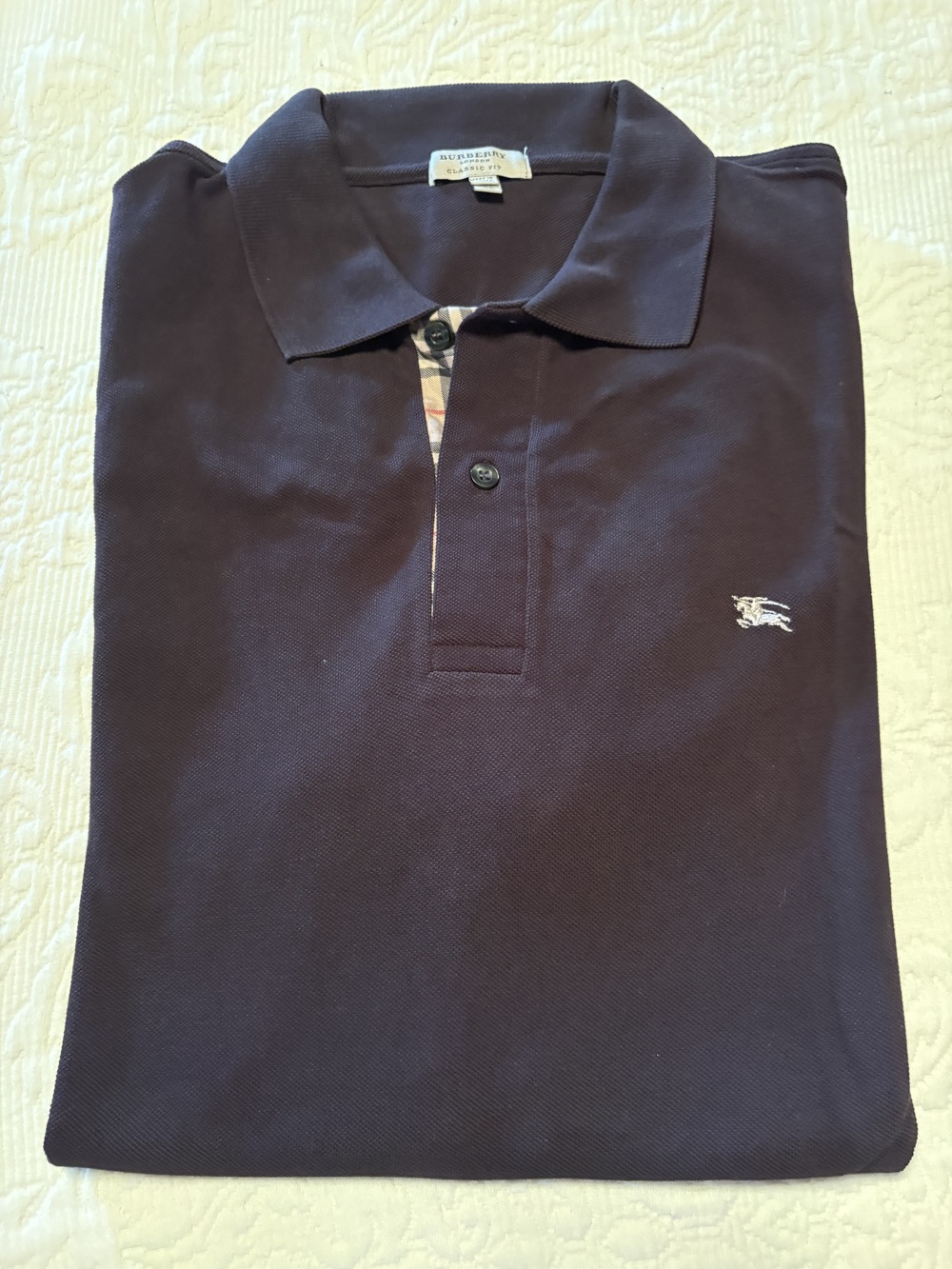 Burberry Men Cotton Polo, size xl, new no tag in brown